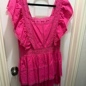 Chelsea & Violet Fuchsia Lace Dress